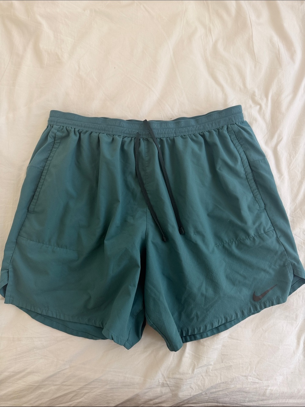 Nike Men's Teal Athletic Shorts with Drawstring
